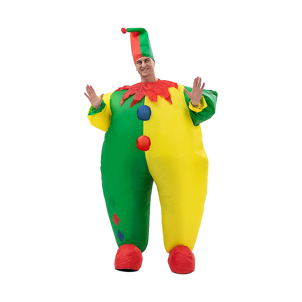 Costume de clown gonflable exploser des costumes de joker drôles (taille adulte)