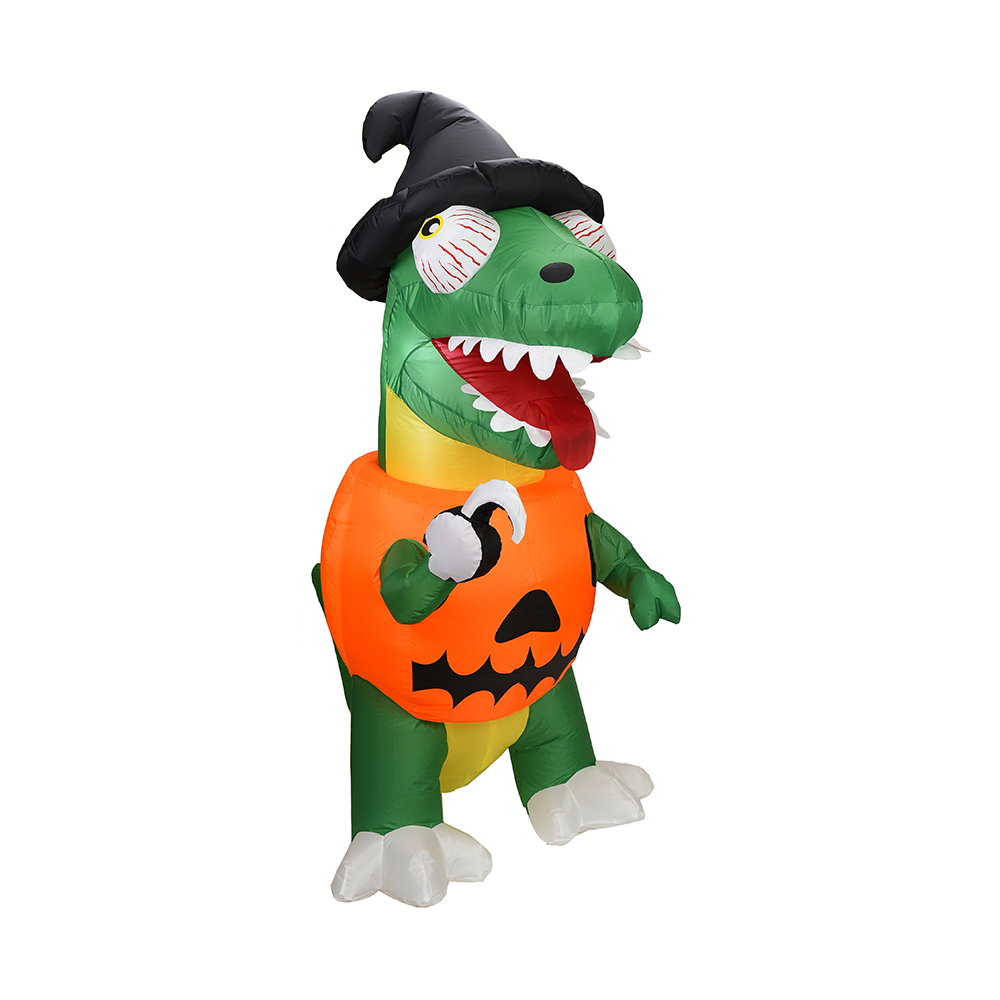 Décoration extérieure de dinosaure pirate gonflable Halloween de 180 cm (led intégrée)