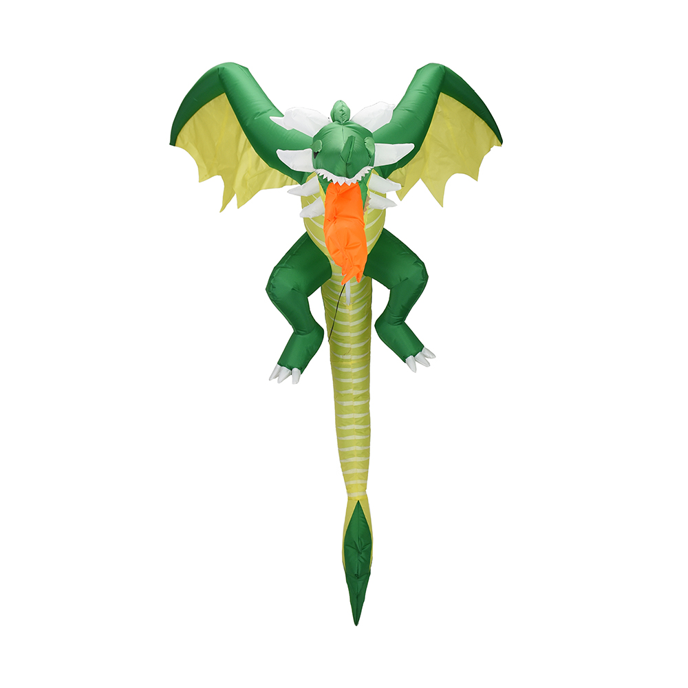 Déco de cour de dragon volant gonflable Halloween de 150 cm (led intégrée)